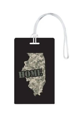 612 My Home State Illinois Luggage Tag -Eagle Creek || Tumi Sales 612 My Home State Illinois Luggage Tag 9