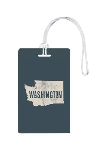 612 My Home State Washington Luggage Tag 8 612 My Home State Washington Luggage Tag - Image 8
