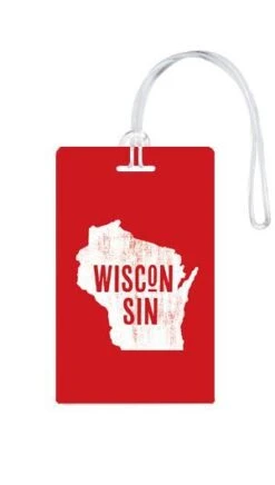 612 My Home State Wisconsin Luggage Tag -Eagle Creek || Tumi Sales 612 My Home State Wisconsin Luggage Tag 5