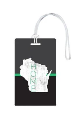 612 My Home State Wisconsin Luggage Tag -Eagle Creek || Tumi Sales 612 My Home State Wisconsin Luggage Tag 6