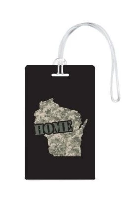 612 My Home State Wisconsin Luggage Tag -Eagle Creek || Tumi Sales 612 My Home State Wisconsin Luggage Tag 7