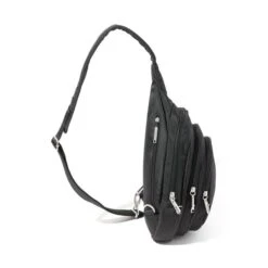Baggallini Securtex Anti-Theft Triple Zip Sling -Eagle Creek || Tumi Sales Baggallini Securtex Anti Theft Triple Zip Sling 13