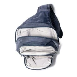 Baggallini Securtex Anti-Theft Triple Zip Sling -Eagle Creek || Tumi Sales Baggallini Securtex Anti Theft Triple Zip Sling 7