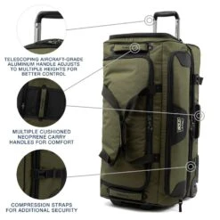 Bold By Travelpro 30" Drop Bottom Rolling Duffel -Eagle Creek || Tumi Sales Bold by Travelpro 30 Drop Bottom Rolling Duffel 15