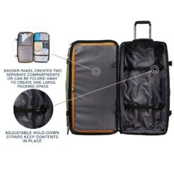 Bold By Travelpro 30" Drop Bottom Rolling Duffel -Eagle Creek || Tumi Sales Bold by Travelpro 30 Drop Bottom Rolling Duffel 17