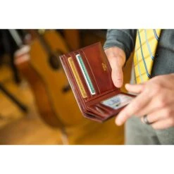 Bosca Old Leather Bifold Wallet With Card / ID Flap -Eagle Creek || Tumi Sales Bosca Old Leather Bifold Wallet with Card ID Flap 10