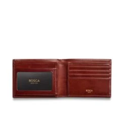 Bosca Old Leather Bifold Wallet With Card / ID Flap -Eagle Creek || Tumi Sales Bosca Old Leather Bifold Wallet with Card ID Flap 5