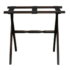 Gatehouse Furniture Luggage Rack - Contour Wood Leg With 3 Nylon Straps -Eagle Creek || Tumi Sales Gatehouse Furniture Luggage Rack Contour Wood Leg with 3 Nylon Straps 18