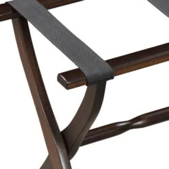 Gatehouse Furniture Luggage Rack - Contour Wood Leg With 3 Nylon Straps -Eagle Creek || Tumi Sales Gatehouse Furniture Luggage Rack Contour Wood Leg with 3 Nylon Straps 4