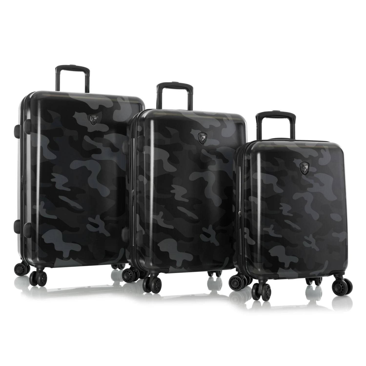 Heys Black Camo 3 Piece Spinner Set 1 Heys Black Camo 3 Piece Spinner Set