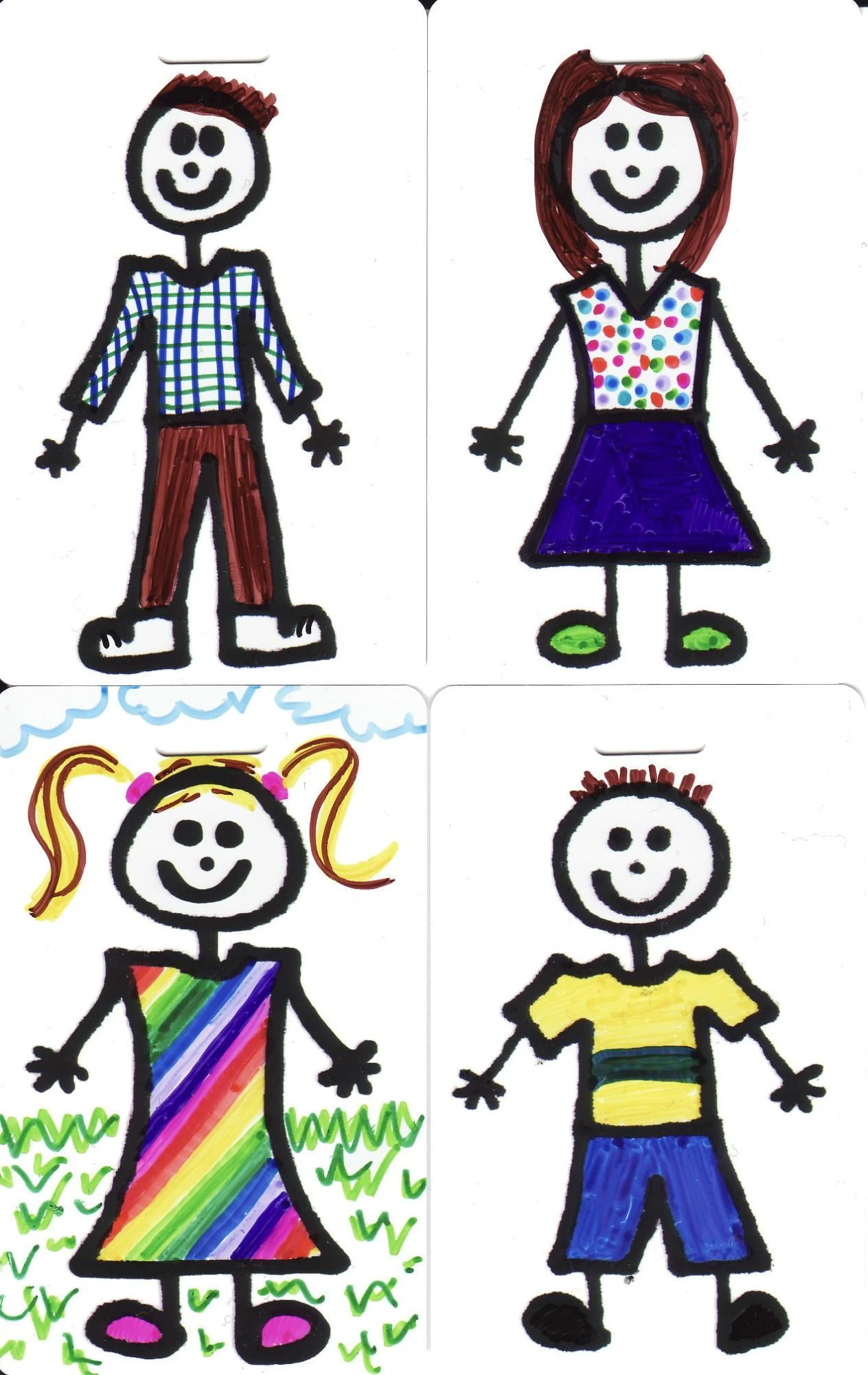 Luggage Pros Color Your Family Luggage Tag - Girl - Image 4