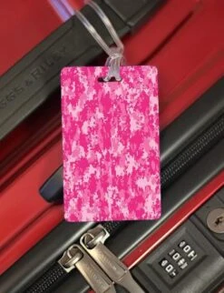 Luggage Pros Digital Camo Pink Luggage Tag -Eagle Creek || Tumi Sales Luggage Pros Digital Camo Pink Luggage Tag 3