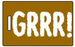 Luggage Pros "GRRR!" Luggage Tag