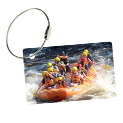 MyFly Personalized Luggage Tag - Horizontal With Metal Loop Upgrade -Eagle Creek || Tumi Sales MyFly Personalized Luggage Tag Horizontal with Metal Loop Upgrade 4