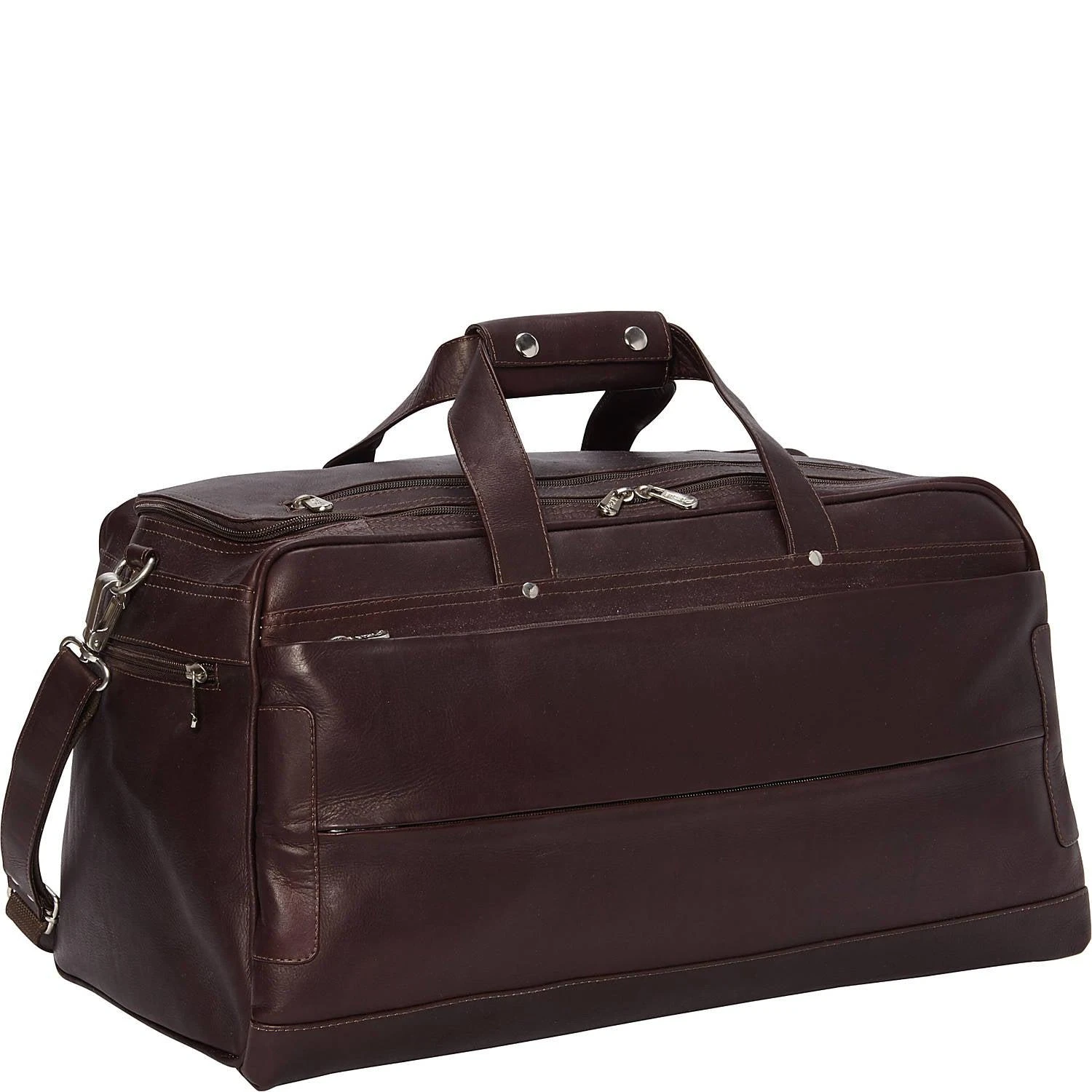 Piel Leather Hidden Pocket Duffel 1 Piel Leather Hidden Pocket Duffel