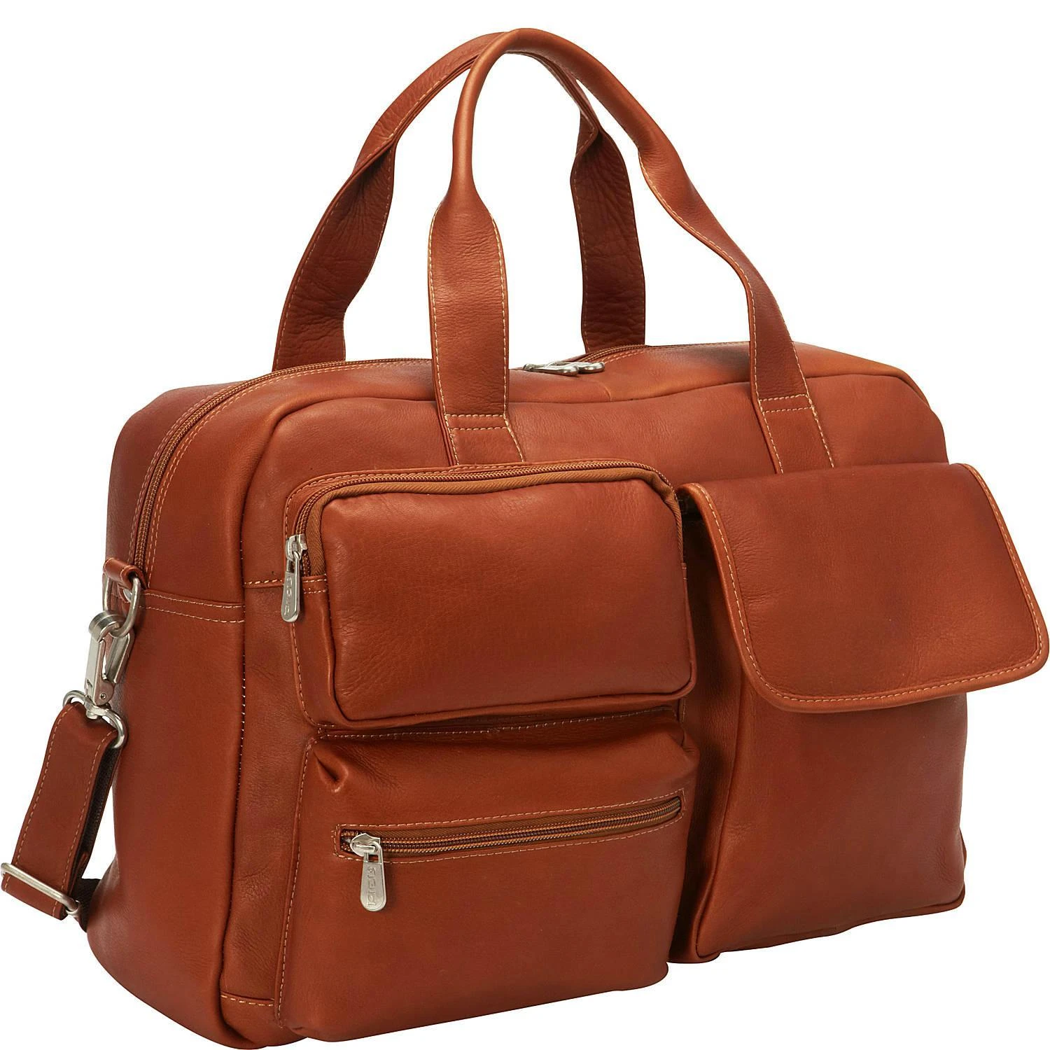 Piel Leather Multi-Pocket Carry-On Duffel 6 Piel Leather Multi-Pocket Carry-On Duffel - Image 6
