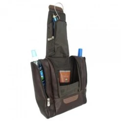 Piel Leather Hanging Travel Toiletry Kit -Eagle Creek || Tumi Sales piel leather hanging travel toiletry kit 3