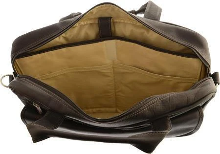 Piel Leather Slim Top-Zip Briefcase 4 Piel Leather Slim Top-Zip Briefcase - Image 4