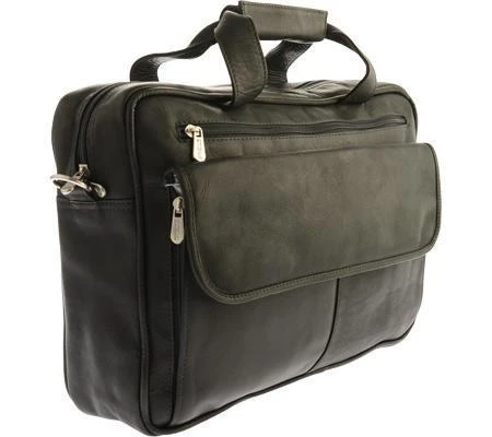 Piel Leather Slim Top-Zip Briefcase 6 Piel Leather Slim Top-Zip Briefcase - Image 6